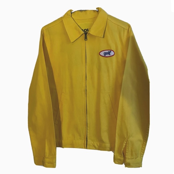 Golf Wang Jackets & Blazers - Gold Golf wang with Tyler the creator denim jacket